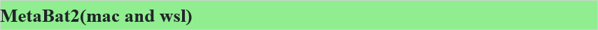 MetaBat2(mac and wsl)